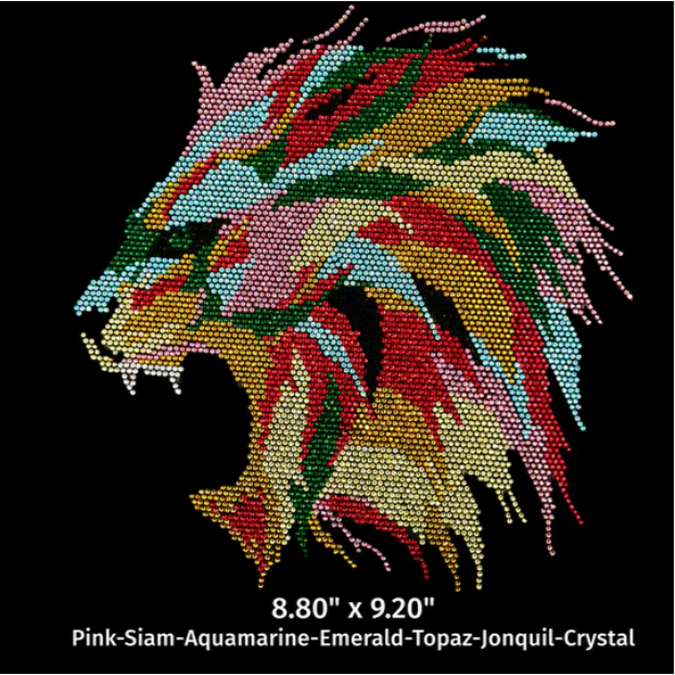 Colorful Lion Rhinestone Shirt/Hoodie