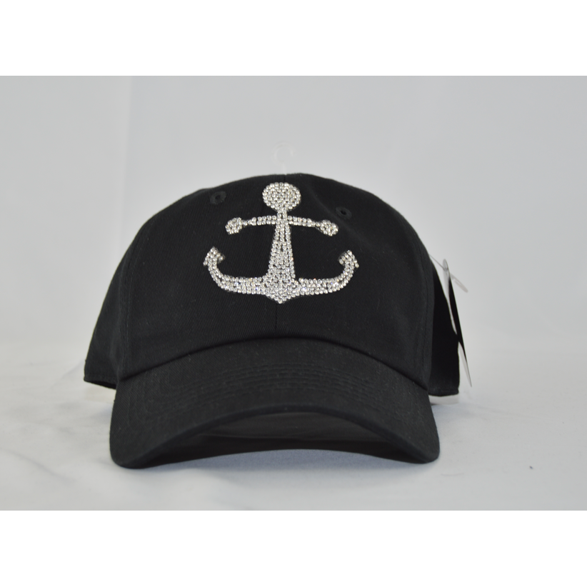 rhinestone anchor on hat image