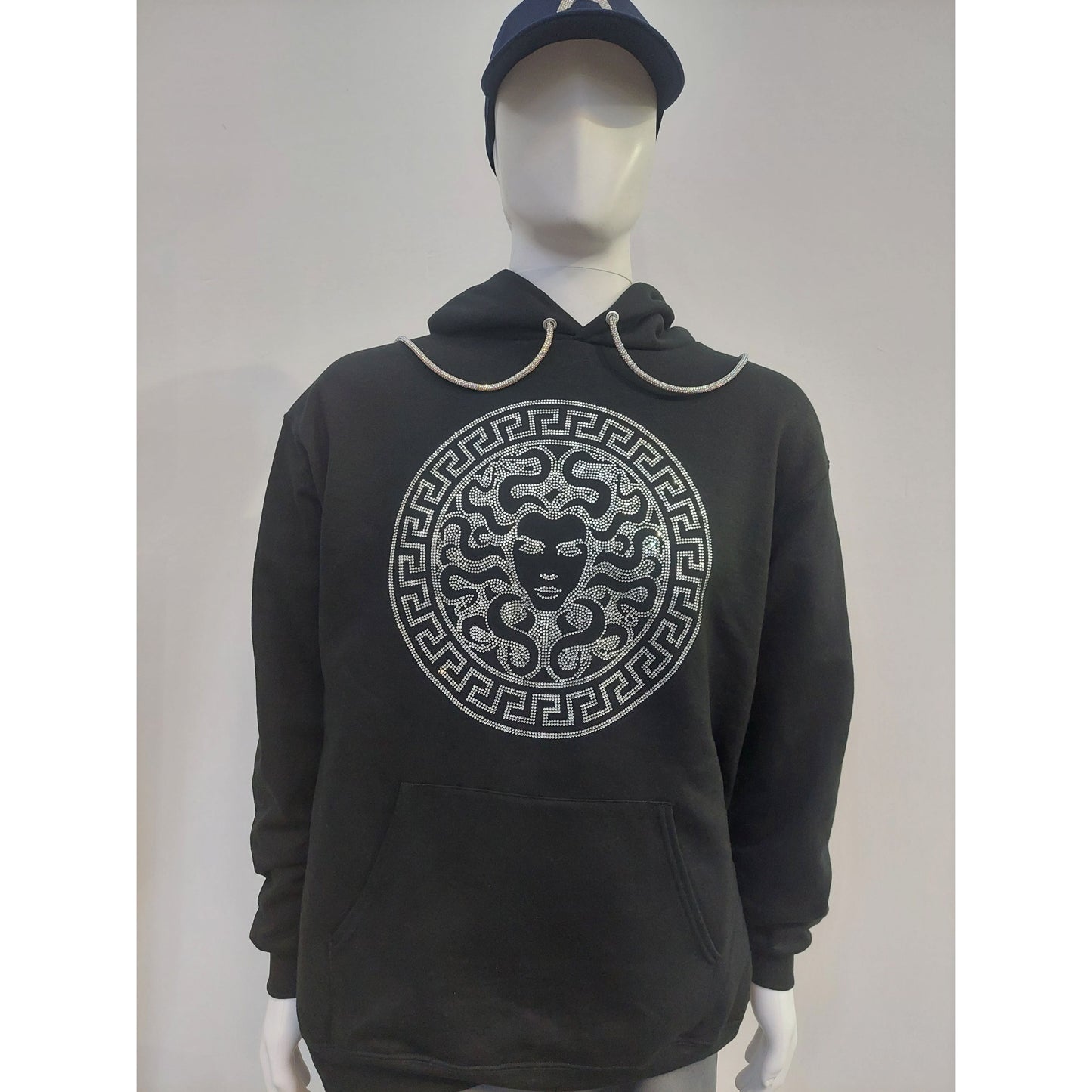 Medusa Rhinestone T-Shirt, Rhinestone Hoodie