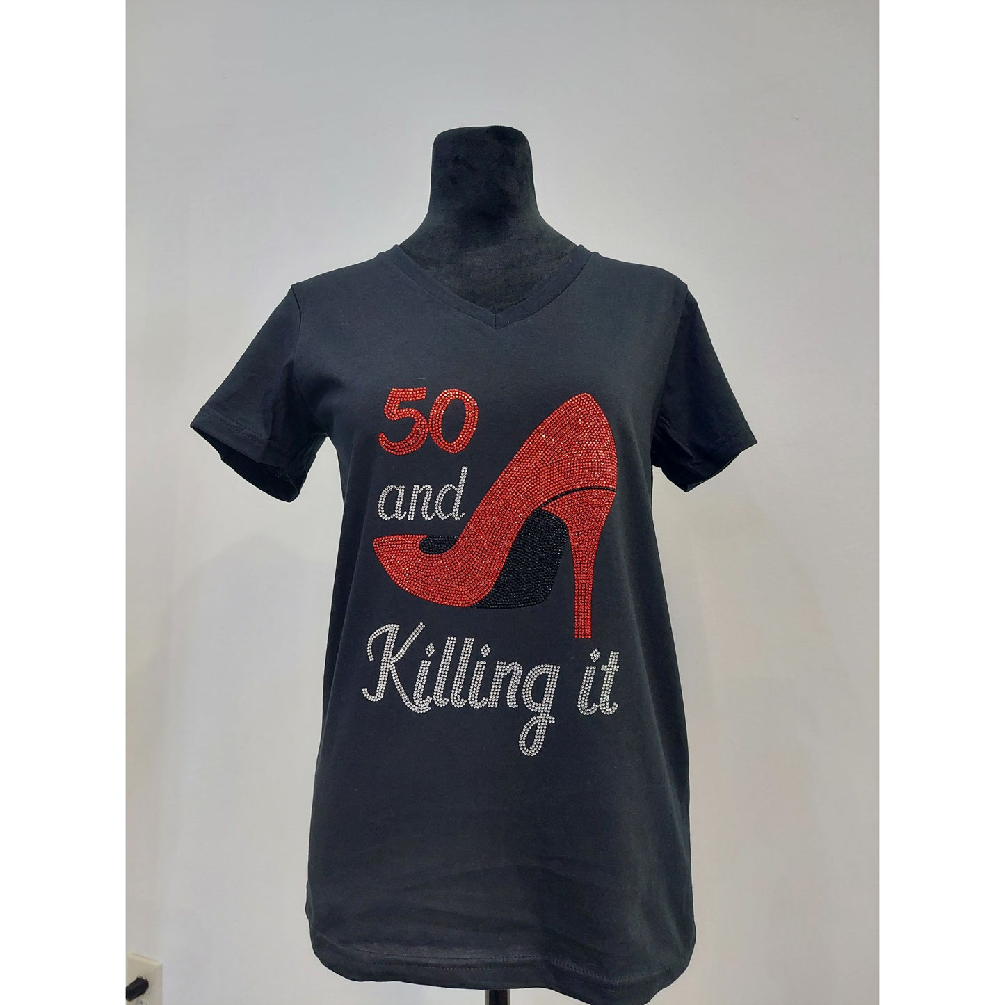 Killing it! with custom  age Rhinestone T-Shirt, Rhinestone Hoodie