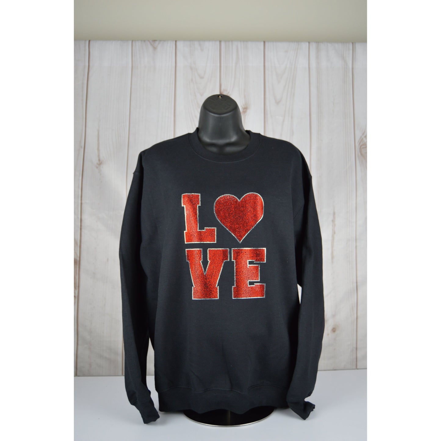 Valentine sweatshirt  bling Love Shirt bedaBedazzled Valentine sweatshirt  bling Love Shirt bedazzled Gift for her for myself Gift for my valentinezzled Gift for her for myself Gift for my valentine