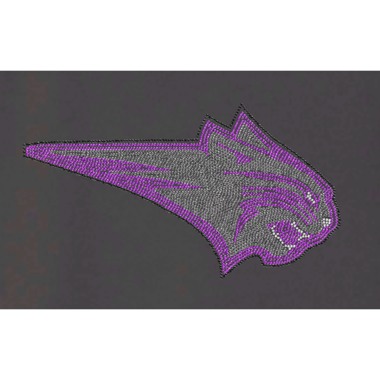 rhinestone bobcat design