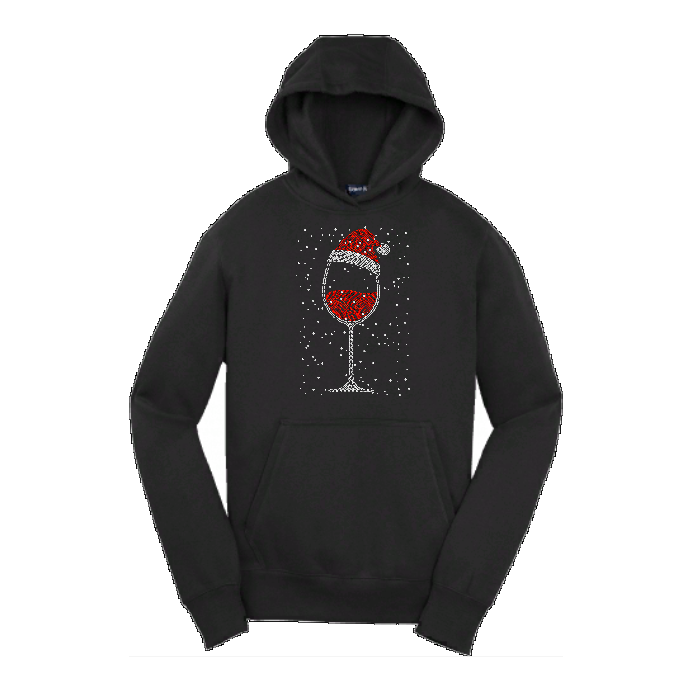 Christmas Snow Rhinestone T-Shirt, Rhinestone Hoodie
