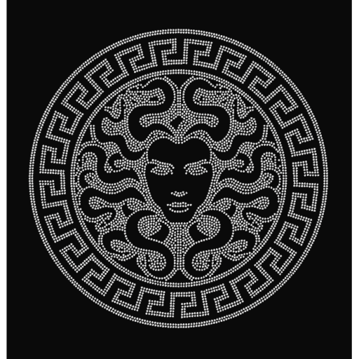 Medusa Rhinestone T-Shirt, Rhinestone Hoodie
