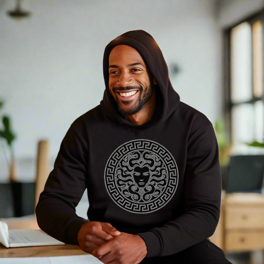 Medusa Rhinestone T-Shirt, Rhinestone Hoodie